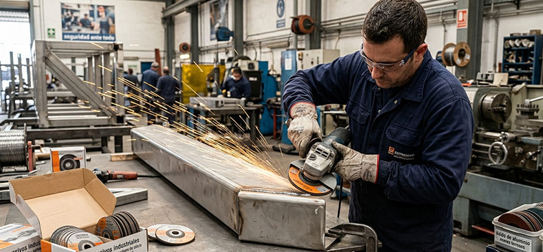 C&oacute;mo elegir abrasivos industriales seg&uacute;n material